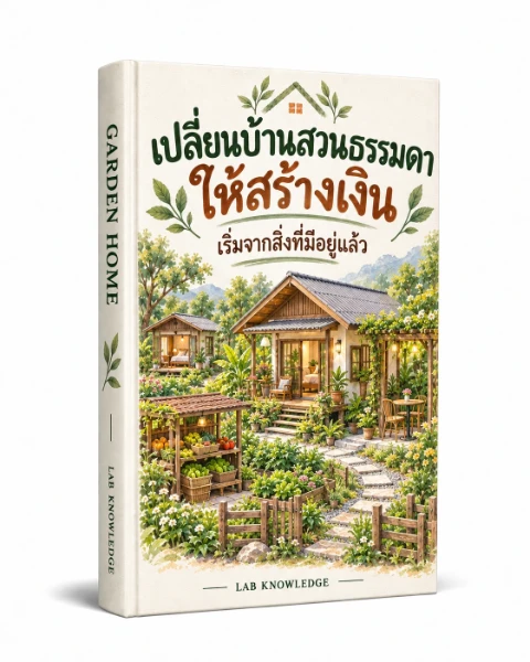 ปก เปลี่ยนบ้านสวนธรรมดา ให้สร้างเงิน