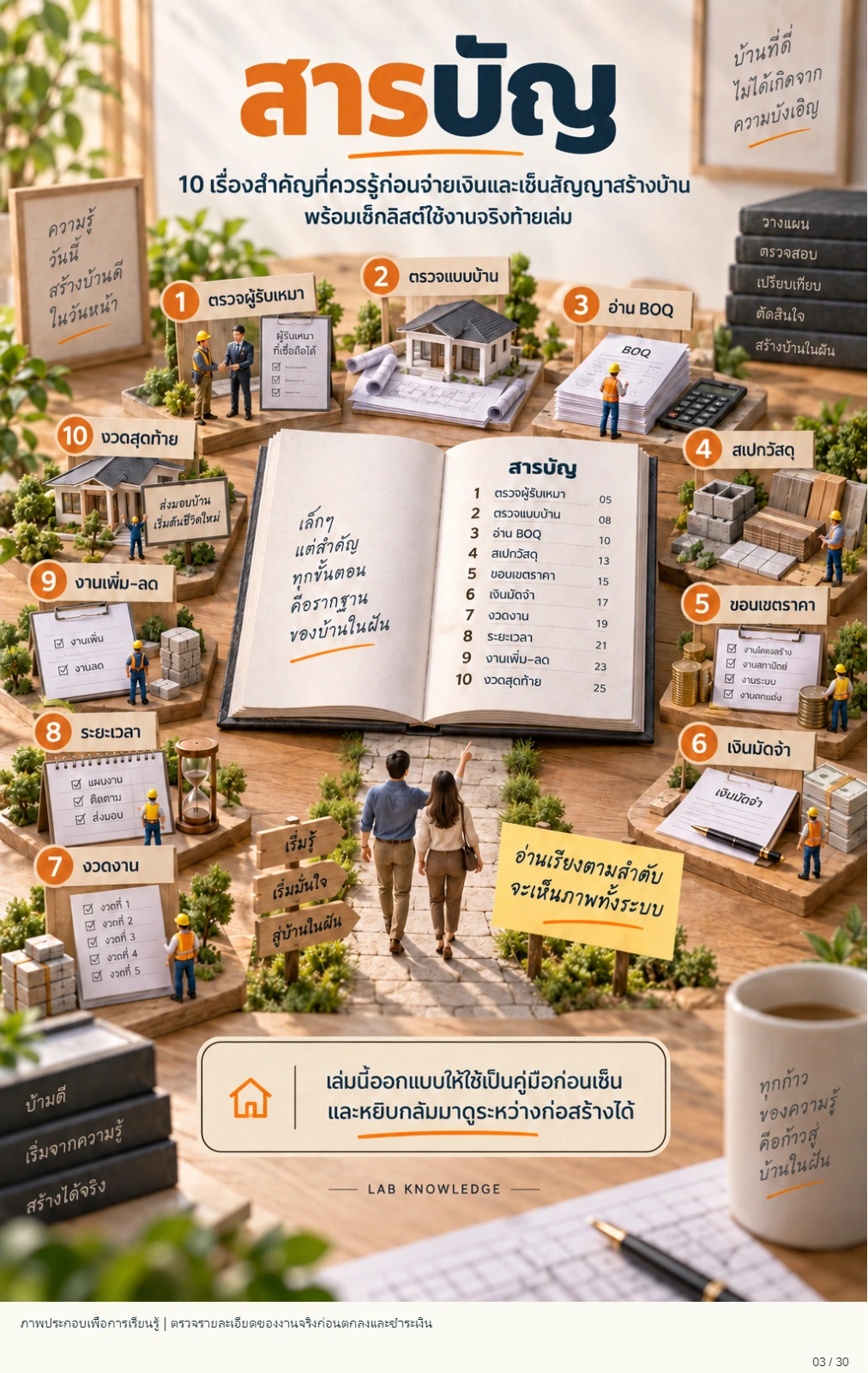 10 สิ่งต้องรู้ ก่อนจ่ายเงิน–เซ็นสัญญาสร้างบ้าน — ตัวอย่างหน้า 3