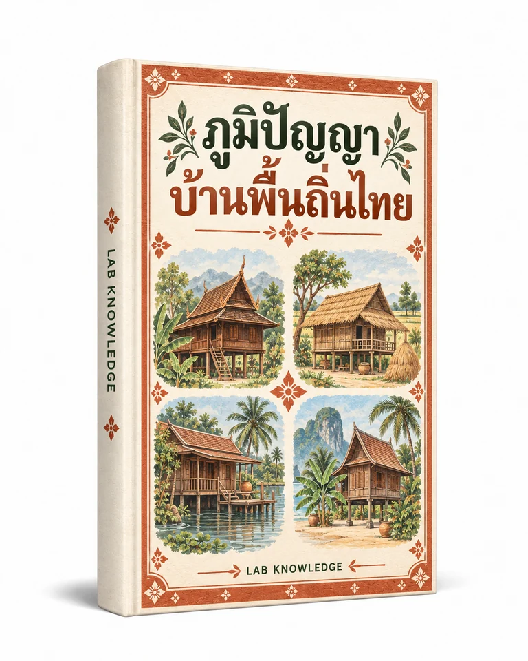 ปก ภูมิปัญญาบ้านพื้นถิ่นไทย