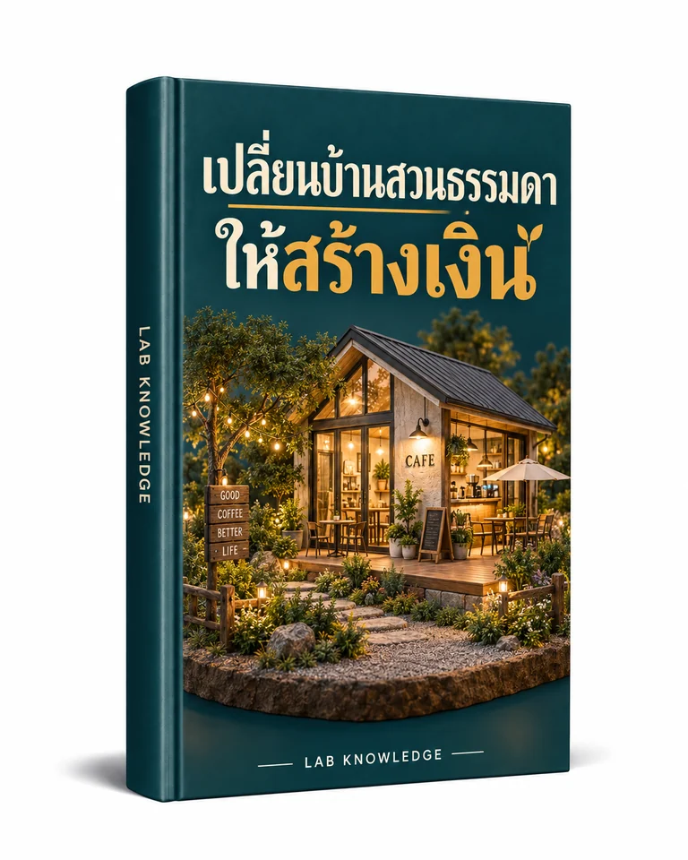 ปก เปลี่ยนบ้านสวนธรรมดา ให้สร้างเงิน