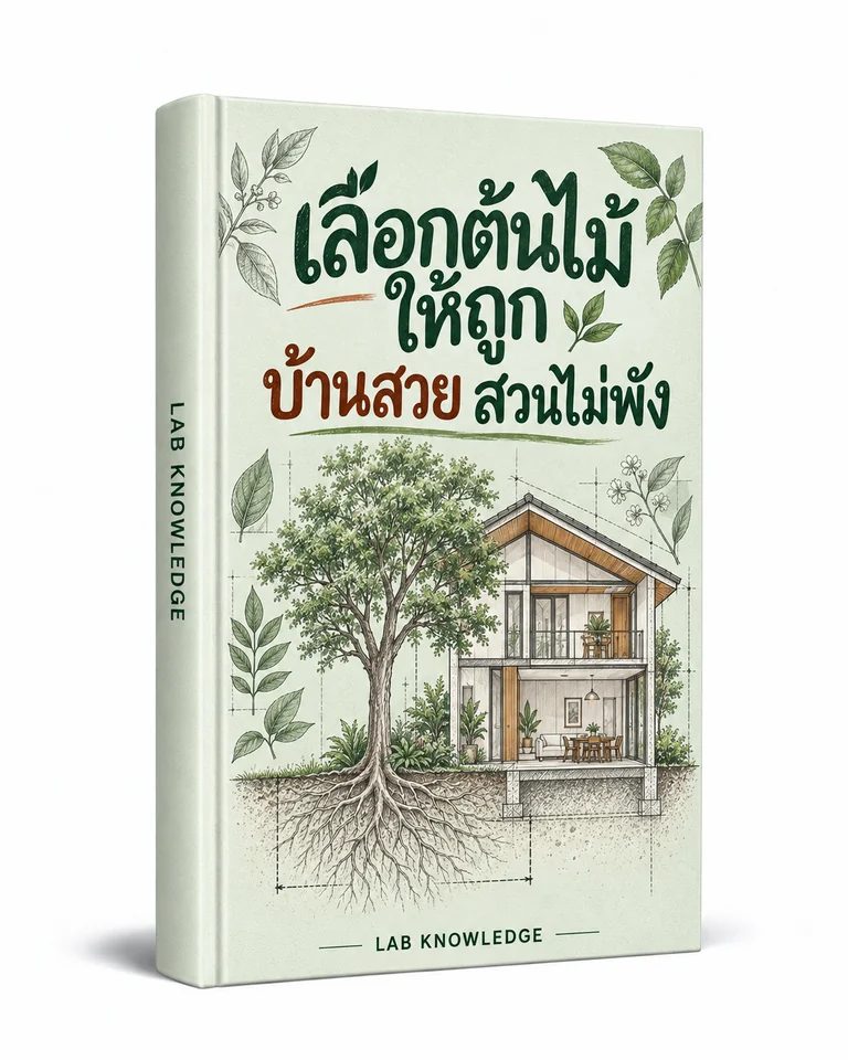 ปก เลือกต้นไม้ให้ถูก บ้านสวย สวนไม่พัง